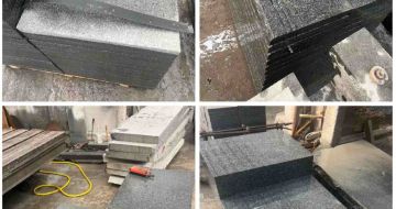 日照 芝麻黑地铺石材