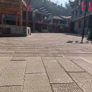 日照仿古石铺装效果