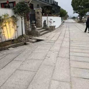 日照仿古石铺装效果