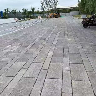 日照仿古石铺装效果