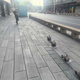 日照仿古石铺装效果
