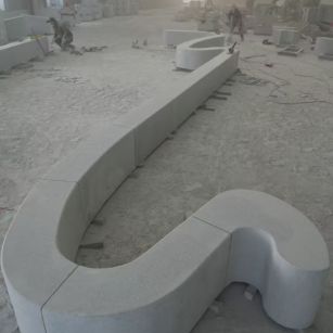 日照 花岗岩整石坐凳拼装