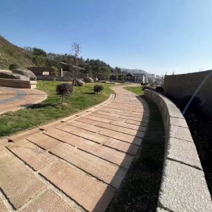 日照仿古石铺装效果