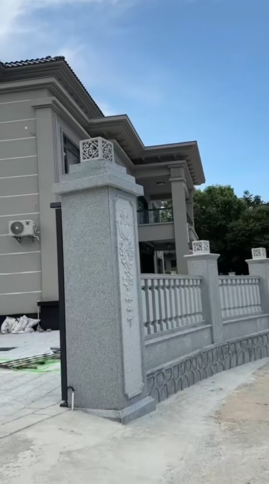 日照 芝麻白别墅围墙栏杆，私人订制