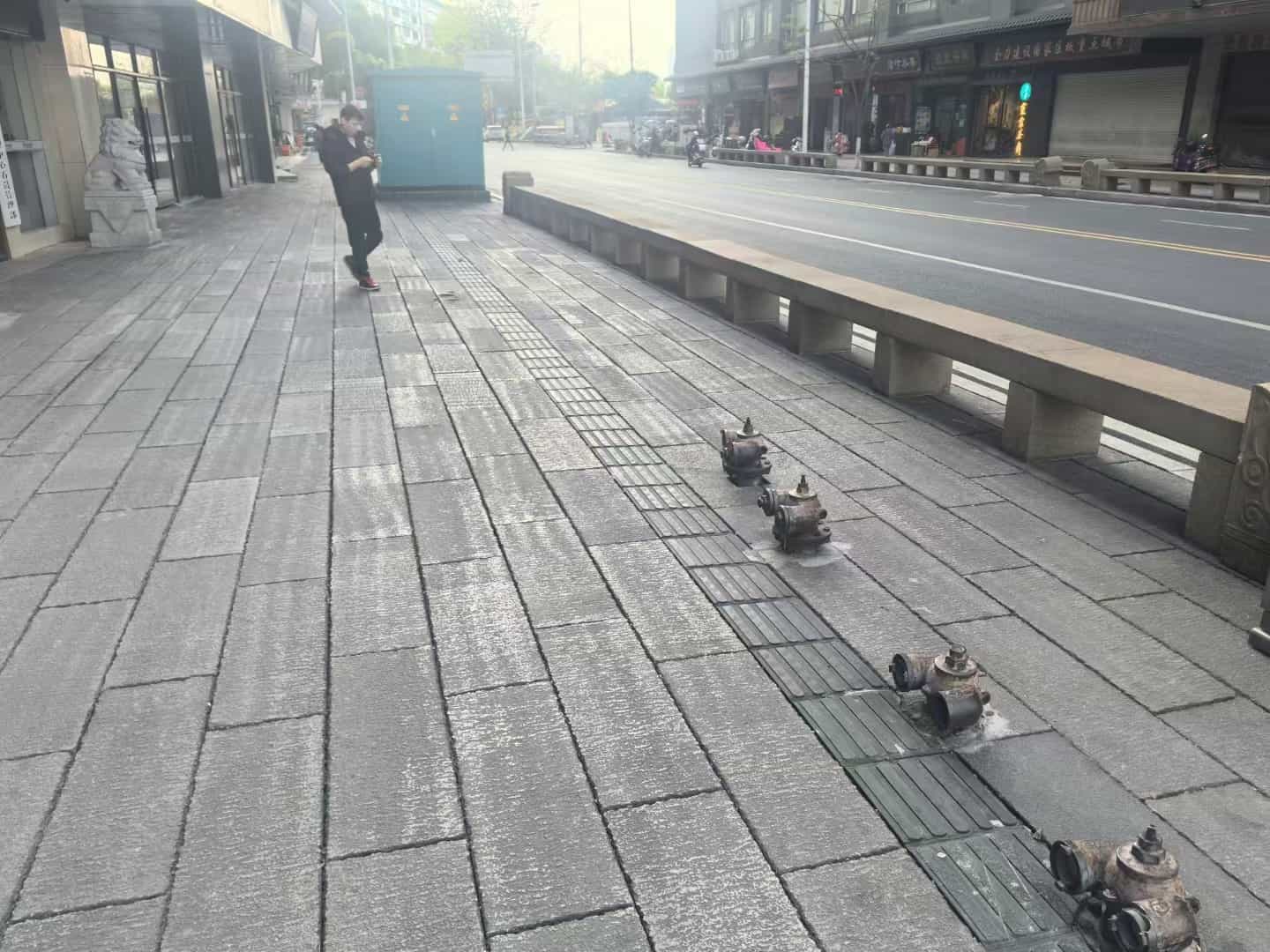 日照仿古石铺装效果