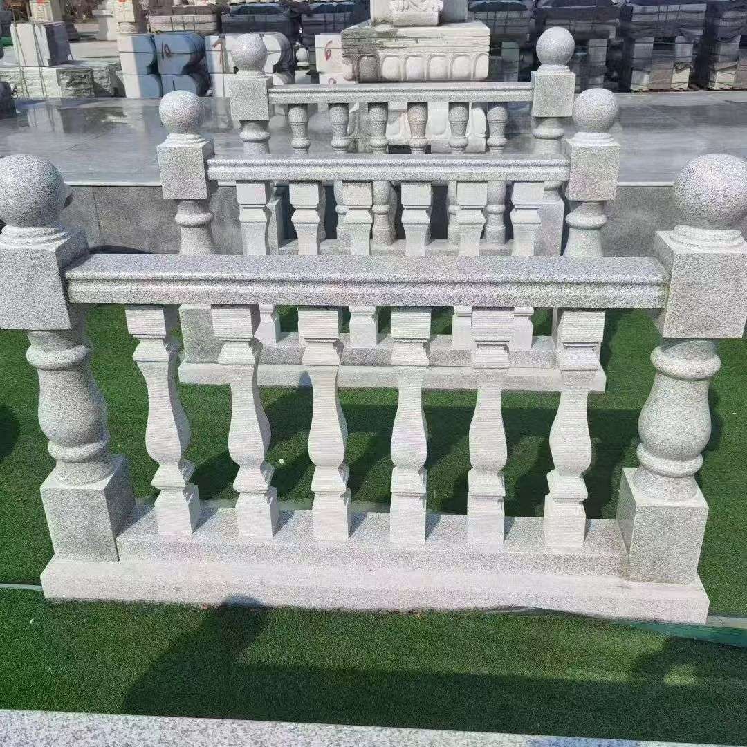 日照 别墅石材栏杆特写