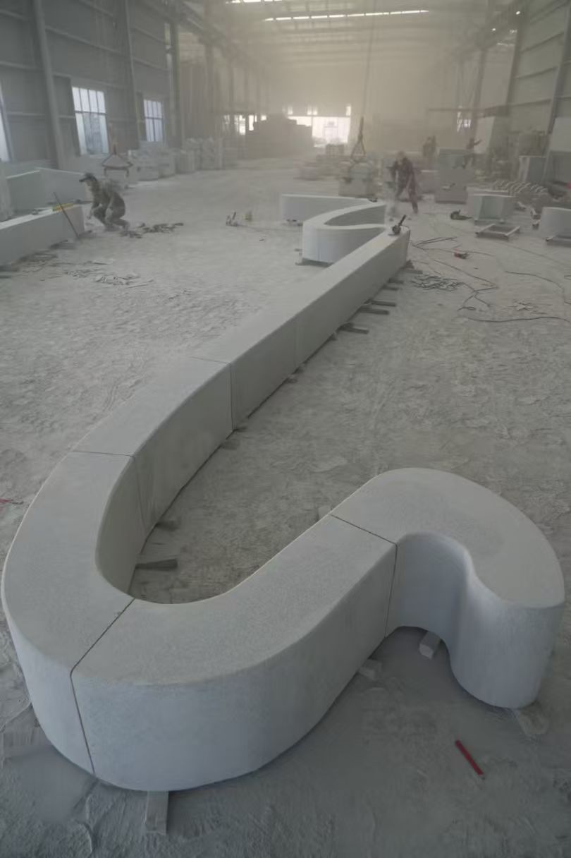 日照 花岗岩整石坐凳拼装