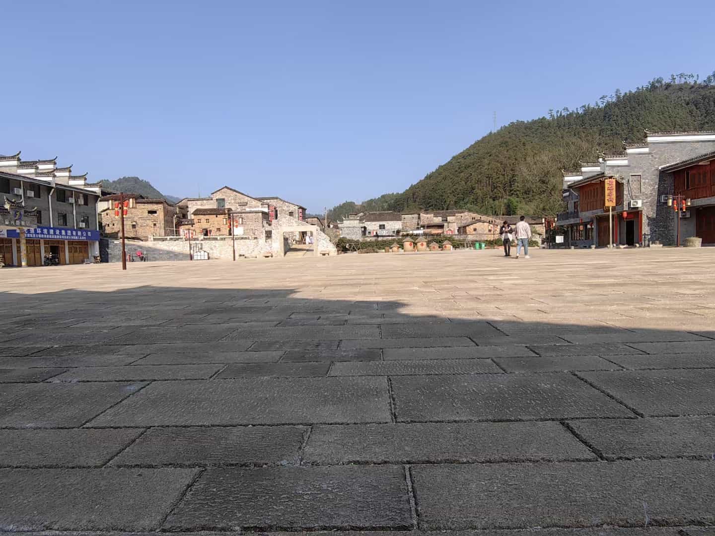 日照仿古石铺装效果