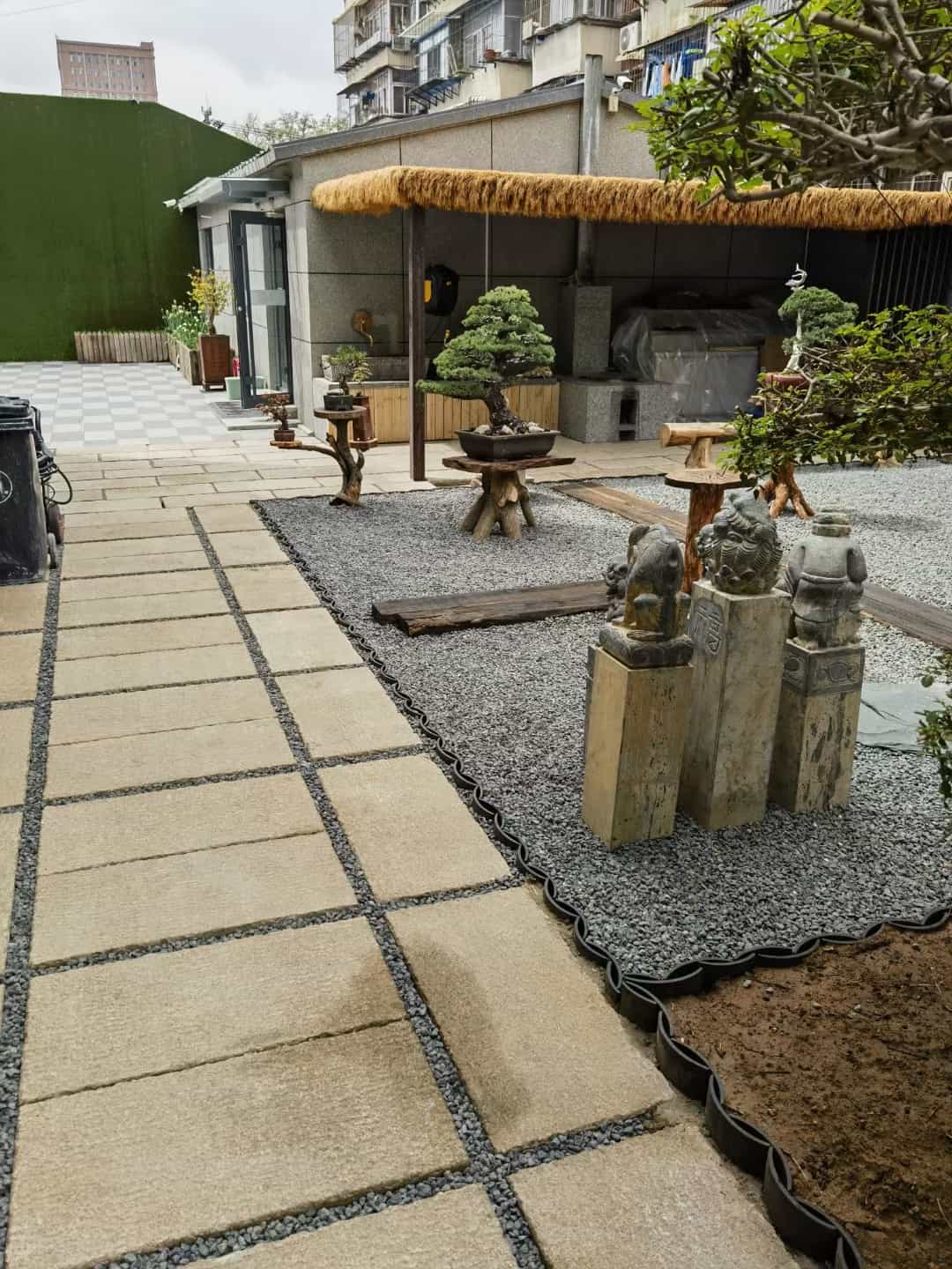 日照仿古石铺装效果