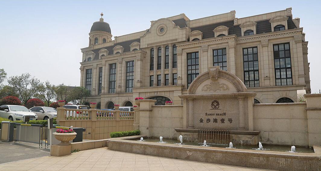 日照花岗岩黄金麻建筑外墙干挂案例