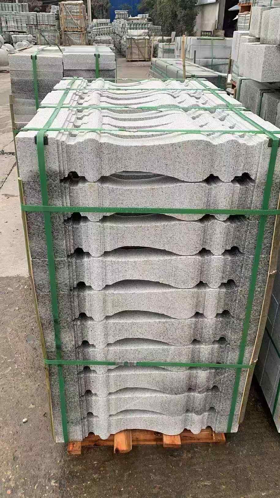 日照 芝麻白方形拉丝面，栏杆花瓶柱