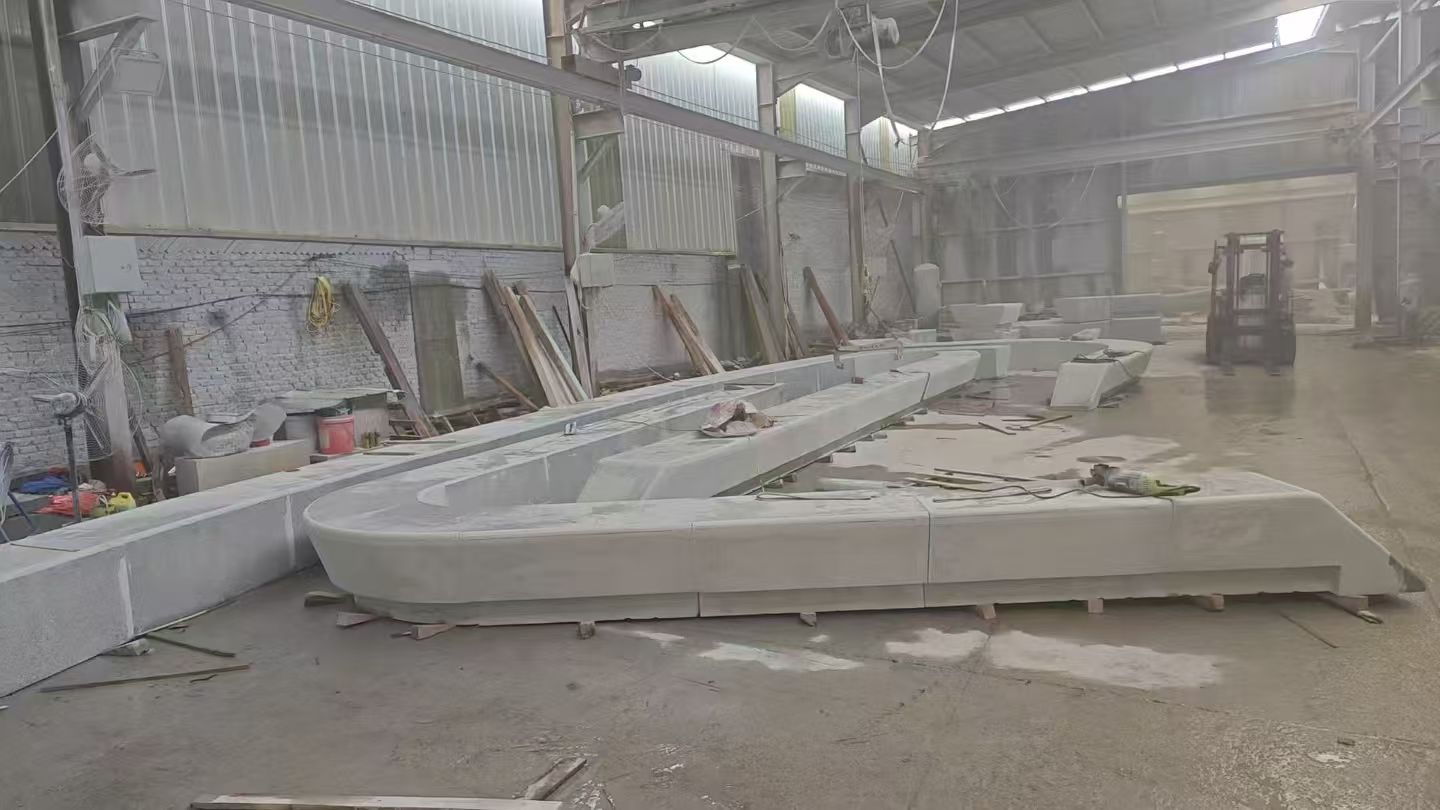 日照 花岗岩整石坐凳拼装