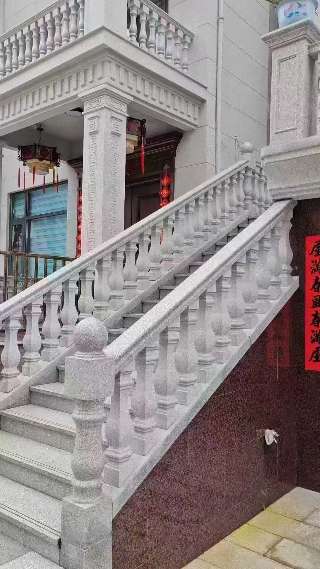 日照 天然石材 阳台庭院护栏、栏杆