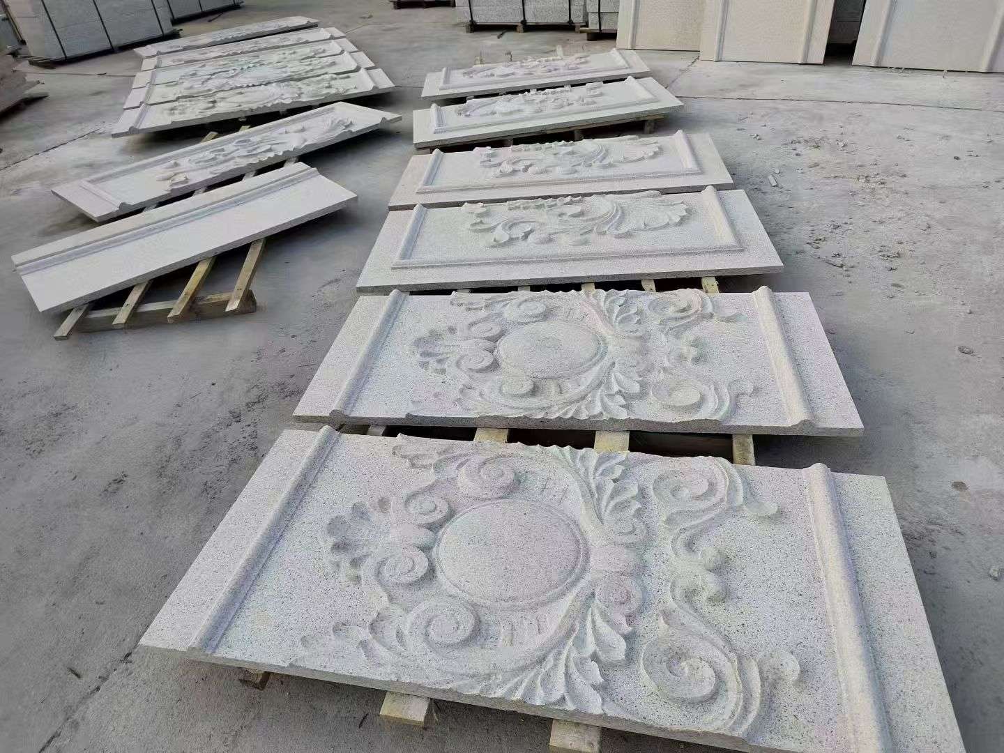 日照 芝麻白干挂雕花板