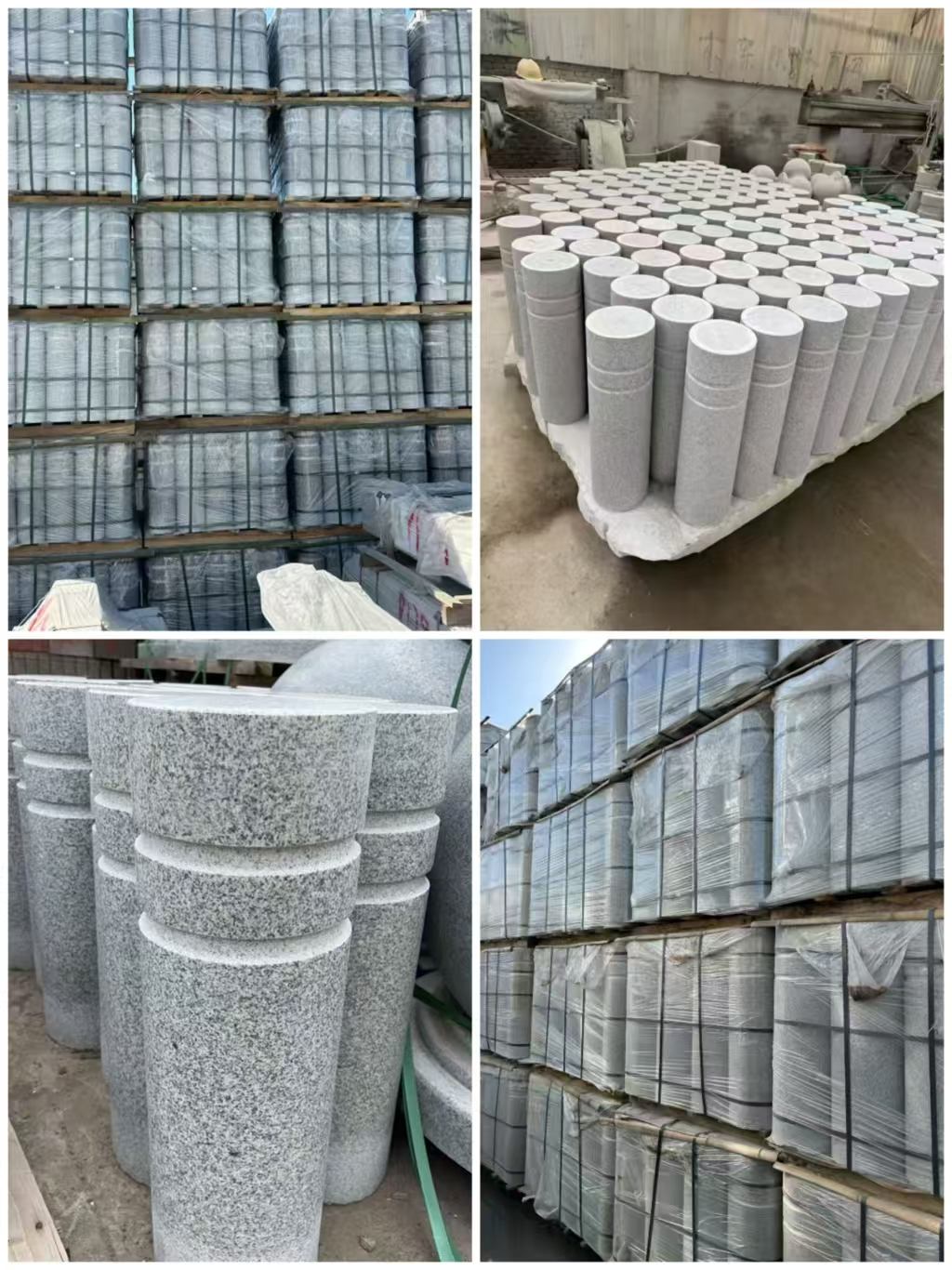 日照 芝麻白花岗岩挡车柱、隔离柱多少钱