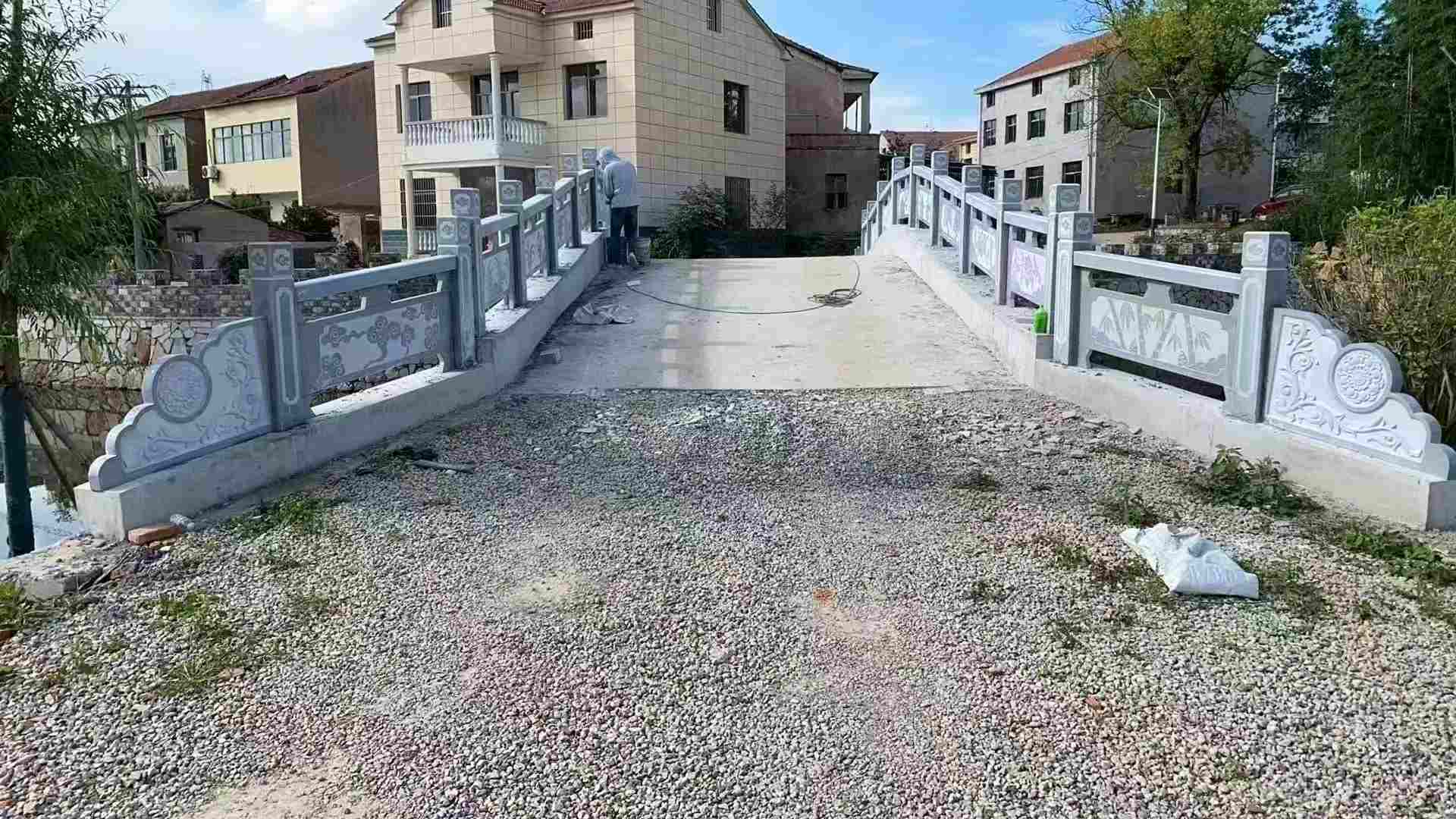 日照 芝麻灰花岗岩桥栏杆